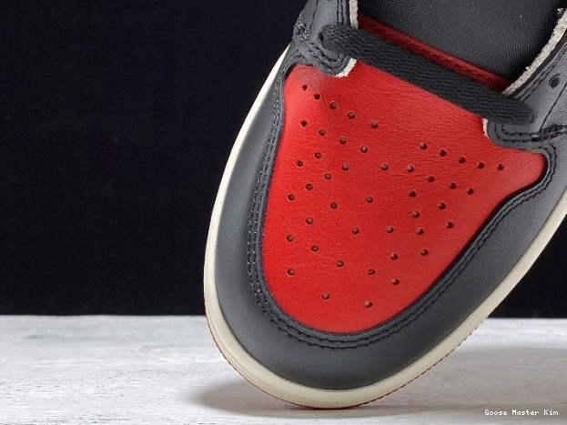 High Jordan Retro 555088-610 OG Air 1 Toe Bred 0705